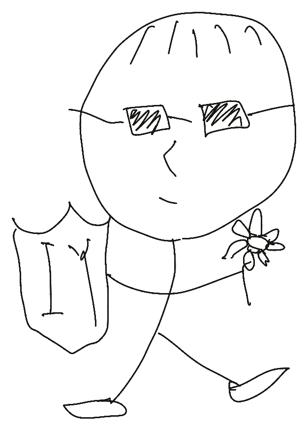 弁護士が描いた『クリエイターを守るヒーロー』の絵